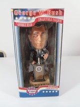 George W Bush Bobblehead Collectible Hand-Painted Commemorative W/ Box *READ* - £23.36 GBP