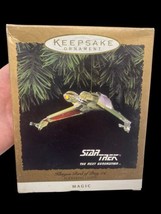 Star Trek 1994 Klingon Bird Of Prey Hallmark Magic Christmas Ornament in Box - £36.47 GBP