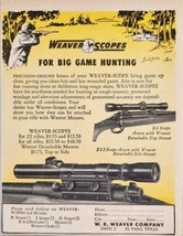 1949 Print Ad Weaver Rifle Scopes for Big Game Hunting El Paso,Texas - £9.93 GBP