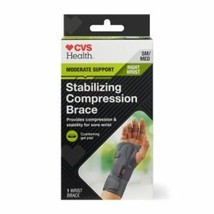 CVS Health Stabilizing Compression Right Wrist Brace, S/M - $23.75