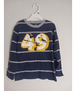 Okie Dokie Long Sleeve Navy Blue Tshirt Youth Boys Size 7 - $168.38 MXN