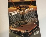 Datsun 280 ZX Print Ad Advertisement 1980s pa10 - £6.30 GBP