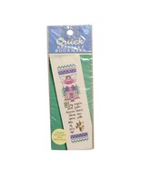 Quick Keepsake Bookmark Cross Stitch Kit Angel Home w/Charm Leisure Arts... - $7.90