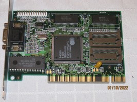 KY2-JAX-CVGA54PCI CIRRUS LOGIC  PCI video card VGA CL-GD5440-J-QC-B vintage - £31.28 GBP