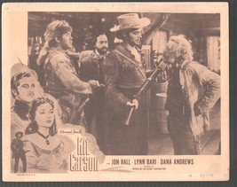 Kit Carson 11&quot;x14&quot; Lobby Card #8 Jon Hall Lynn Bari Dana Andrews - $38.80