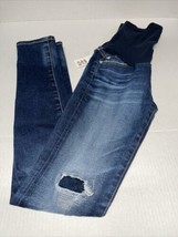 AG Adriano Goldschmied  The Legging Distressed Skinny Maternity Jeans Size 27 - £28.83 GBP