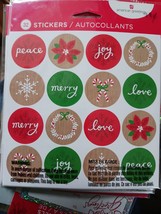 American Greetings Holiday Seals. 32 Pressure Sensitive Sealed Stickers new - $2.48