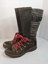 Merrell Eventyr Peak Bungee Cord Tall Leather Boots Women Size 10 Lace Up - $42.06