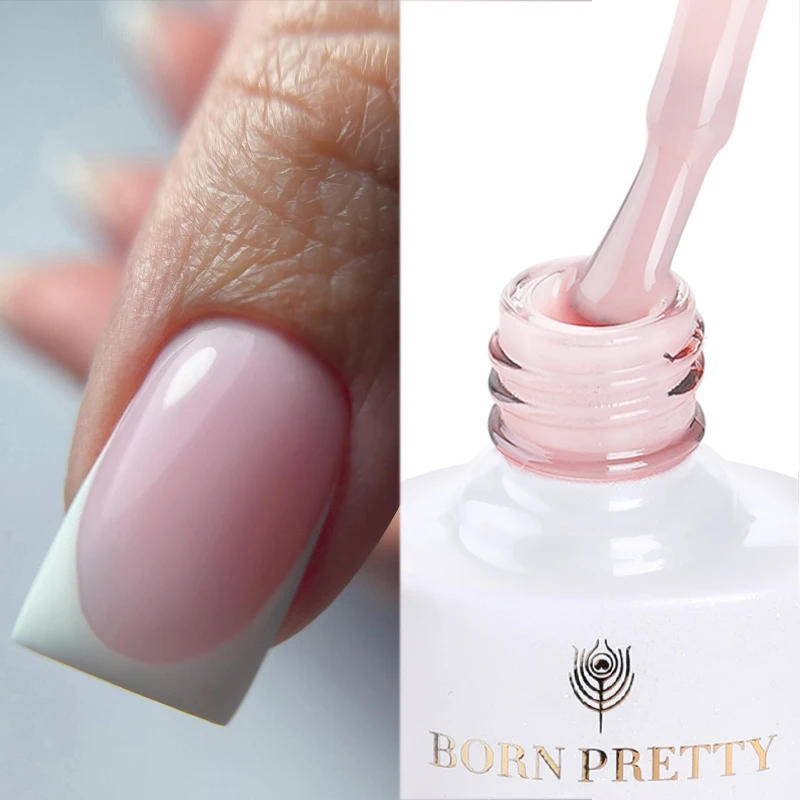 Play BORN PRETTY Milky Pink Quick Extension Gel Nail Polish Rubber Base Gel Camo - £23.09 GBP