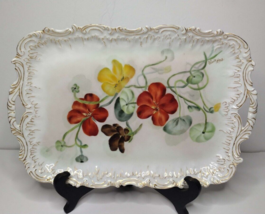 Extremely Rare Limoges France Tray, 1893 Floral Tray - Excellent Condition! - $449.99