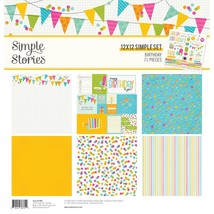 Simple Stories Collection Kit 12&quot;X12&quot;-Birthday - £25.40 GBP