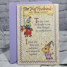 Hallmark Greeting Card Happy Birthday To My Husband Midevel Knight Themed - £4.66 GBP