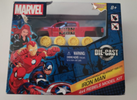 Marvel Iron Man 4x4 Rebels Model Kit Die-Cast 2014 Chevrolet Silverado 1500 Z71  - £4.45 GBP