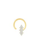 14K Gold Divine Dazzle Diamond Nose Pin | Bridal Nose Pin, Diamond Nose ... - £65.42 GBP