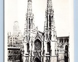 RPPC St Patricks Cathedral New York City NY NYC UNP Unused B&amp;W Postcard K14 - £3.06 GBP