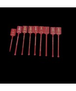 The Fire House Prairie Du Sac WI vintage swizzle stick stirrer 9 Red Gol... - $25.46 CAD