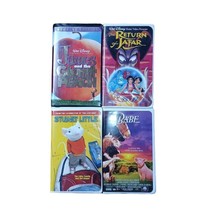 4 VHS Children and Family Movies James Giant Peach Jafar Babe Stuart Little Lot - £6.33 GBP