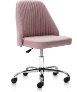 Home Office Desk Chair, Modern Linen Fabric Chair Adjustable Swivel Task... - $2,429.97 MXN