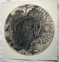 MARCIA EASTON Beachscape 15&quot; Circular Etching Artists Proof - £150.41 GBP