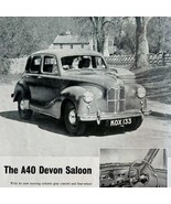 1952 Austin A40 Devon Saloon Car Advertisement Automobilia UK Sphere DWBB7 - $41.14 CAD