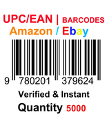 UPC/EAN Barcode Numbers GS1 Product ID for New Listing on Amazon, eBay & more - $5.00 - $90.00