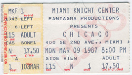 CHICAGO 1987 Vintage Ticket Stub Miami FANTASMA Productions Miami Knight... - £6.83 GBP