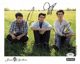 Jonas Brothers Signed 8x10 Photo PSA/DNA Autographed Nick Jonas Joe Jonas Kevin - £474.03 GBP