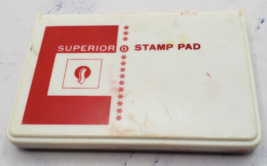 Vintage Superior Stamp Pad Red Ink - $5.93