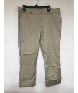 New York &amp; Company Women Capris Brown Khakis Size 16 7th Avenue Design S... - £9.30 GBP