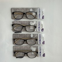 LOT OF 4 FOSTER GRANT  Women’s READING GLASSES +1.25 NEW WITH CASE - $20.82