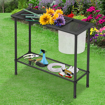 VEVOR Potting Bench Table Garden Work Planting Bench Steel Table 39&quot;x15&quot;... - $89.99