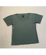 Vintage Patagonia Spring 1996 Women’s Short Sleeve Top Green Blue Medium... - £11.39 GBP