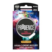 Prudence~Premium Condoms~3 pcs.~Llubricated~FULL SENSITIVE~NEW - $15.99