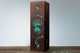 Yggdrasil Tree Night Lamp | Tree Of Life Shadow Lamp | Nordic Viking Style Desk  - £31.74 GBP