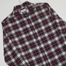 Men&#39;s Croft &amp; Barrow Flannel Plaid Shirt ~ Sz S / Small ~ Vgc Red Gray Black - £11.89 GBP