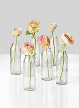 Serene Spaces Living Clear Glass Bud Vases, Set Of 6, Perfect For Table Décor At - £31.45 GBP