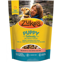 [Pack of 4] Zukes Puppy Naturals Treats Salmon and Chickpea 5 oz - £41.05 GBP