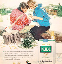 1959 Kool Menthol Cigarettes Winter Advertisement Tobacco Smoking DWII27 - $29.99