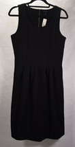J Crew Pleated Black Flare Dress Sleeveless Stretch Dress 8 NWT - £34.95 GBP