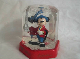 Disney Collection Bullyland Mickey Mouse In Paris Snow Globe 4 1/2 Inche... - £12.57 GBP