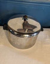 Vintage NYC-USA Farberware 8 Qt Stainless Steel Sauce Pan Pot W Lid - EX COND - £30.92 GBP