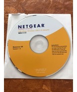 Netgear WG111T 108 Mbps Wireless USB 2.0 Adapter Resource Version 1.3 CD... - £7.73 GBP