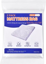 Mattress Bag For Moving Storage - 2 Pack Plastic Mattress Protector Cove... - $669.73 MXN