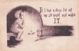 Artist-Signed TOM YAD Postcard If I Had a Dime I&#39;d Sit up all Night Postcard D20 - $2.96