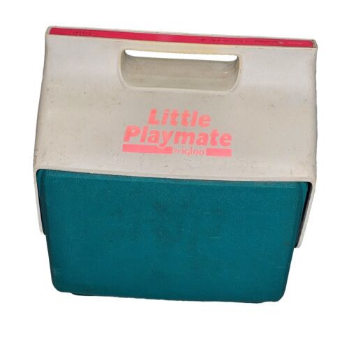 Vintage Igloo Little Playmate Cooler Rare Teal Green and Pink 7-quart or 9-Can - £23.32 GBP