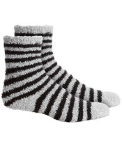 Charter Club Women&#39;s 3-Pack Striped Super Soft Butter Crew Socks Blue and Grey - £14.92 GBP