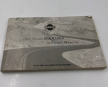 2001 Nissan Maxima Owners Manual Handbook OEM A02B28040 - $17.32