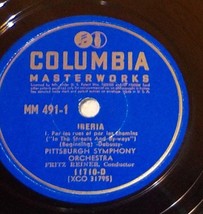 12&quot; Fritz Reiner PSO 78 Record Set COLUMBIA MM-491 DEBUSSY Iberia BX2A - $12.86