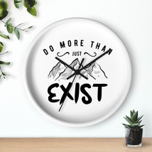 Wall Décor 10&quot;x10&quot; Motivational Nature Quote Clock - &quot;Do More Than Just ... - £34.75 GBP