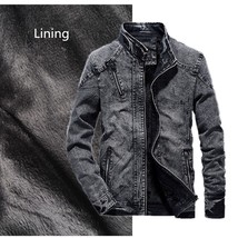 Denim Men Jackets New Style Coats Zipper Cotton Material High Quality Male Casua - £161.63 GBP